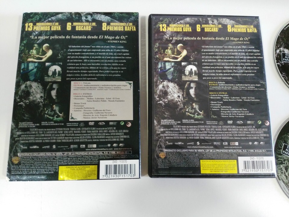 El Maze del Faun 2 X DVD Guillermo del Toro Edition Special Item image 3