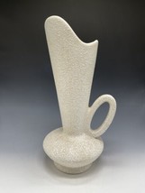 Vintage China Craft Splatterware Pottery Ewer Vase C-414 USA Pitcher MCM - $33.54