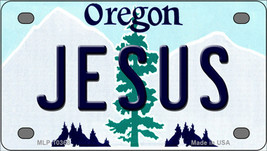 Jesus Oregon Novelty Mini Metal License Plate Tag - $14.95