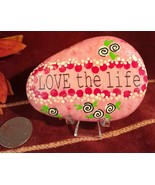 Love The Life Positive Motivational Rock Desk Decor Gifts for Friends En... - $111.22 MXN