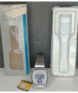Vtg MLB Chicago Cubs Men&#39;s Watch Digital Display Silver Tone In Box NEW ... - £18.59 GBP