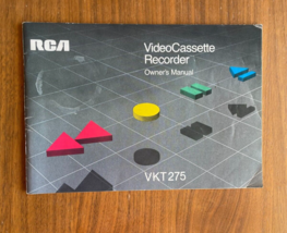 RCA VideoCassette Recorder Owner&#39;s Manual VKT275 1983 - $10.00