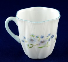 Shelley Blue Rock Demitasse Orphan Cup Dainty Shape Blue Rim 13691 Mint - £14.07 GBP