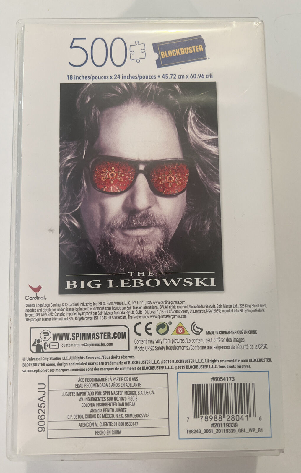 Big Lebowski Movie Poster 500 Piece Jigsaw Puzzle 18" x 24" Blockbuster Cardinal Item image 3