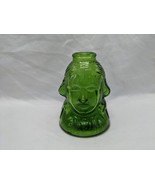 Vintage Wheaton N J George Washington Green Glass Bottle 2 1/2&quot; X 3 1/2&quot; - $11.88