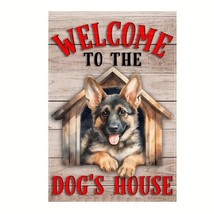 Welcome To The Dog House Double Sided Garden Flag New - $11.29