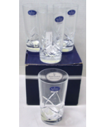 4 New Royal Doulton Crystal 12oz. Highballl Glasses W/Box &amp; Tags - $105.42 CAD