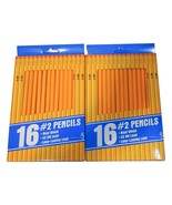 Set of 32 HB # 2 Pre-Sharpened Graphite Latex Free Eraser Yellow Barrel Fr-Sh - £6.49 GBP