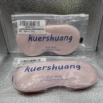 kuershuangnatural silk sleep mask pink (pack Of 2) - £10.47 GBP