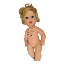 Vintage 1967 Mattel Baby Small Talk Doll 10&quot; W/ Original Nude Doesn&#39;t work - £18.57 GBP
