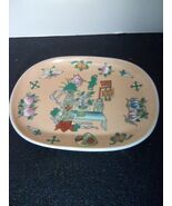 CHINESE BOWL PLATE HAND PAINTED CHINA FOR THE ADOLPHUS BUTTERFLY HOTEL V... - $29.70