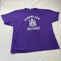 Alabama A&amp;M Bulldogs Womens T-Shirt Purple Short Sleeve Crew Neck Plus 3XL - £11.86 GBP