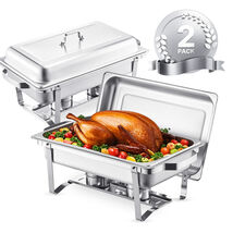 VEVOR Chafing Dish Buffet Set, 8 Qt, Stainless Steel Chafer, 2 Full Size... - €68,29 EUR