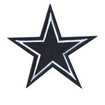 Dallas Cowboys Iron On Patch 3.5&quot; Football Team Fan Star Embroidered Applique - £3.16 GBP