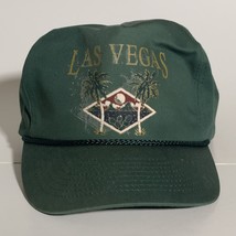 Vintage Las Vegas Snapback Trucker Hat Cap Diamond &amp; Palms Logo - £8.90 GBP