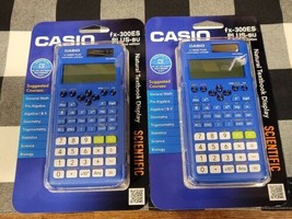 Casio FX-300ES PLUS-BU Edition Scientific Calculator BLUE set of 2 NEW Sealed  - £11.98 GBP