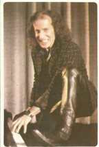 ⭕VTG card pocket calendar 1986 SCORPIONS Portugal group music singer - $6.07 CAD