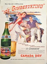 Canada Dry &quot;Pale Ginger Ale&quot; It&#39;s Gingervating Boating Ocean 1937 VTG Pr... - €10,18 EUR