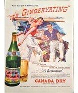 Canada Dry &quot;Pale Ginger Ale&quot; It&#39;s Gingervating Boating Ocean 1937 VTG Pr... - €10,18 EUR