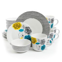 Gibson Home Marigold 16 Piece Fine Ceramic Dinnerware Set, Service for 4 - €99,36 EUR