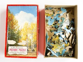 Vintage Jigsaw Puzzle in Original Box - 203 Pieces - Whitman Picture Puzzle - £11.21 GBP