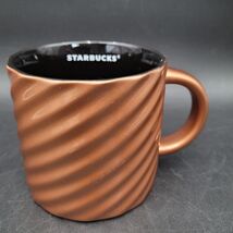 New Starbucks 2024 Diagonal Twist Texture Black &amp; Glitter Gold Core Mug ... - $13.39