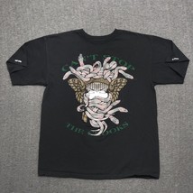 Crooks &amp; Castles Medusa T-shirt Mens Size Medium Black Work Wear Cant Stop Snake - £10.11 GBP