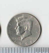 1998 P Kennedy Half Dollar Circulated, nice coin, FREE SHIPPING - £2.34 GBP