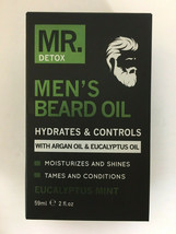 MR. DETOX Men’s Beard Oil with Argan Oil &amp; Eucalyptus Oil  - $14.84