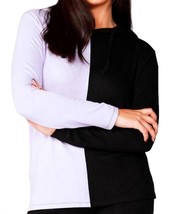 French Kyss color block hoodie in Black/Lilac - £48.84 GBP