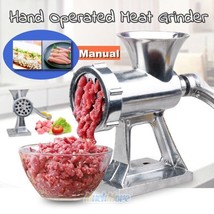Hand Operated Kitchen Meat Grinder Beef Noodle Mincer Sausages Filler Machine Us - £43.95 GBP