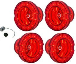 United Pacific 25 LED Tail Light Set With LED Flasher 1968 Dodge Charger - $167.98
