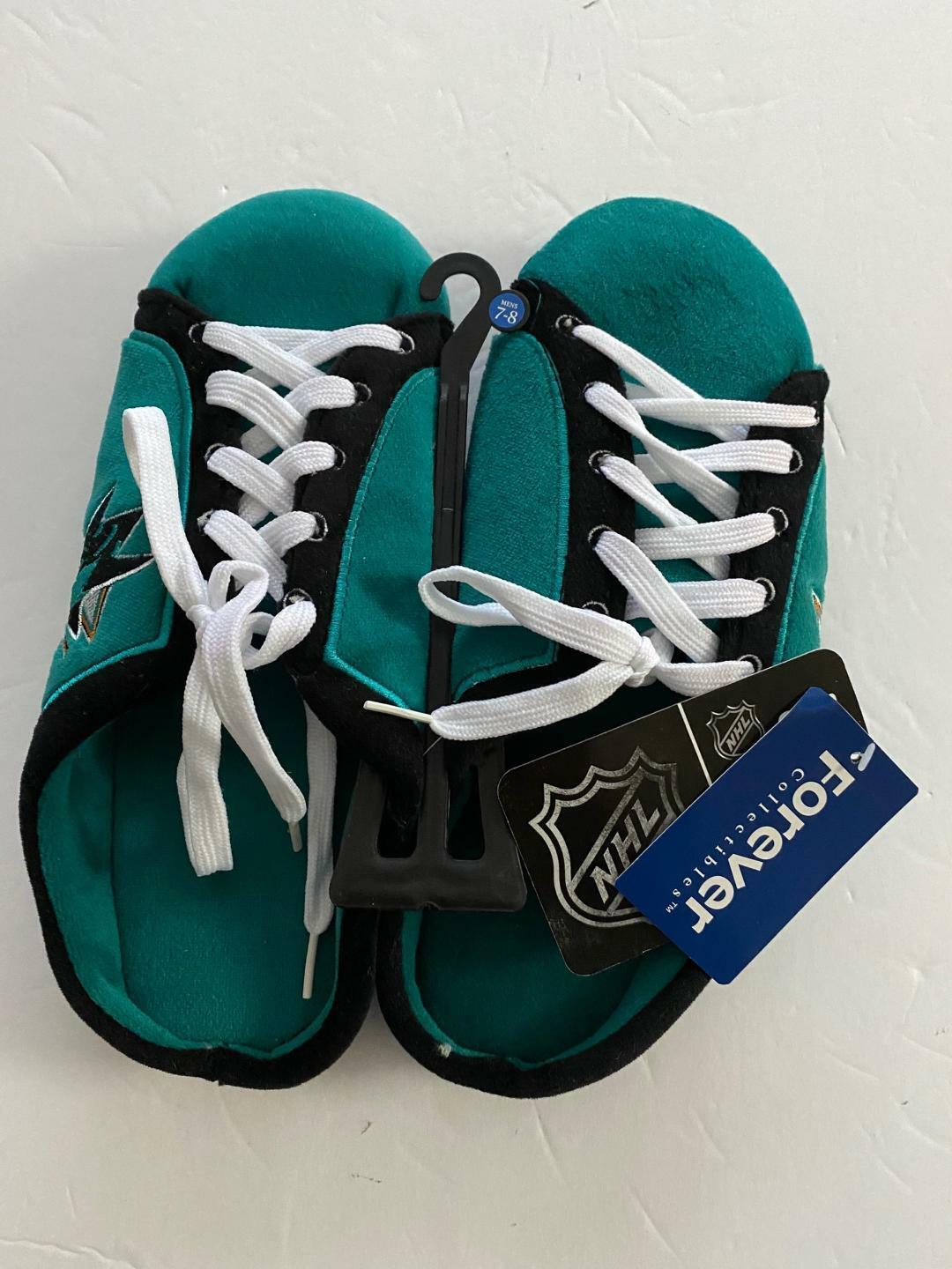 San Jose Sharks NHL Mens Sneaker Style Slide Slippers - $21.95