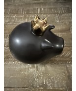Black And Gold Pig Statue - $25.15
