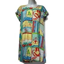 Vintage Jams World Hawaii Dress 90s Y2K Hawaiian travel cruise wear Size L - $34.64