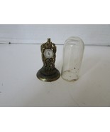 DOLLHOUSE MINIATURES PLASTIC DOMED ANNIVERSARY MANTEL CLOCK 1-3/4&quot;H  L165B - €3,86 EUR