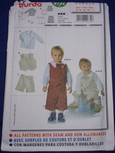 Burda Toddlers’ Shirt Vest Pants Bow-tie Size 6M - 3 #9732 Uncut - $5.99