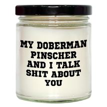 Doberman Pinscher Dog Lover&#39;s 9oz Vanilla Soy Candle Gift for Friends, Family, a - £19.36 GBP