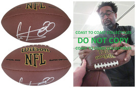 Cris Carter Vikings Philadelphia Eagles signed NFL football proof COA autograph - £155.54 GBP
