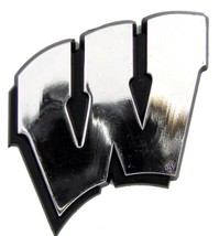 UW Wisconsin Badgers &quot;W&quot; Logo Chrome Auto Car Truck Team Emblem New - $9.19