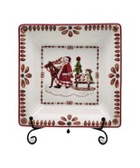 Villeroy &amp; Boch Ginger Apfelbraeter Square Rim Soup bowl Santa and reindeer - $55.42 CAD