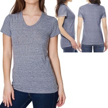 American Apparel Ladies Tri Blend T-Shirt Soft Vintage Track Tee S, M, L, XL NEW - £11.14 GBP