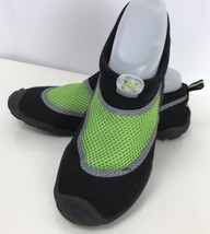 C9 Champion Youth Boy Black Neon Green Peter Water Shoes Aqua Shock XL 6 - £15.95 GBP