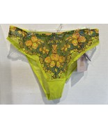 Savage X Fenty EMBROIDERED LACE Panty Lime Orange Size XS NWT - $8.99