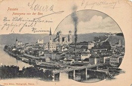 Passau &#39;Bavaria&#39; Germany Total View Panorama ~1901 Otto Bohm Photo Postcard-
... - £9.68 GBP