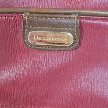 Small Red leather Liz Claiborne Shoulder/cross body purse 9&quot; long 7&quot; tall - £14.33 GBP