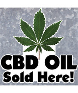 CBD Oil Sold Here Decal Concession Stand Food Truck Sticker - €4,24 EUR+