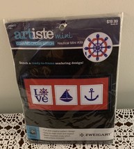 Zweigart Artiste MIni Cross Stitch Kit Three Nautical Designs 5 x 5 In Brand New - £10.21 GBP