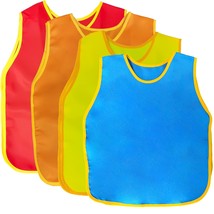 4Pack Smock For Kids,Children Waterproof Art Smock Painting Feeding, Kid... - $28.99