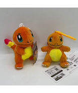 2X Charmander Plush Soft Toy Doll Stuffed Animal Pendant 4 in - £19.98 GBP